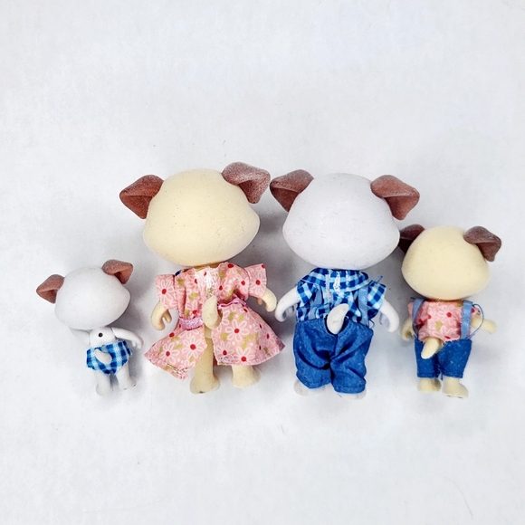 The Barksters Dog Family Calico Critters Sylvanian Families Epoch Figures - Picture 2 of 2
